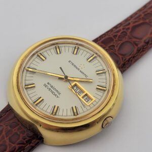 Vintage ETERNA-MATIC Anatomic Sevenday Gold Plated Automatic Cal 1543 - 41 mm