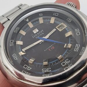 Vintage TISSOT Seastar 44678 T12 Automatic Cal 2481 Date - Black Dial - 44 mm
