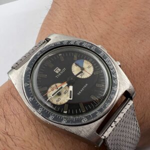 VTG TISSOT Seastar 40508-7X Manual Winding Chronograph Cal Lemania 1277 - 36 mm