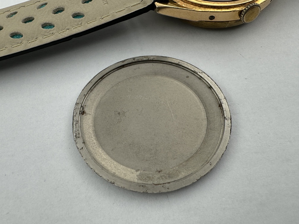 Vintage INVICTA Triple Calendar Gold Plated Manual Winding - WORKING - 31 mm - Image 10
