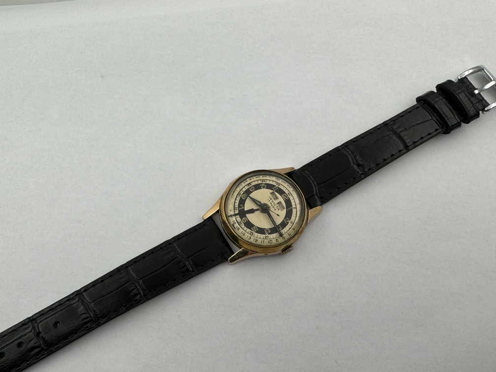 Vintage INVICTA Triple Calendar Gold Plated Manual Winding - WORKING - 31 mm - Image 12
