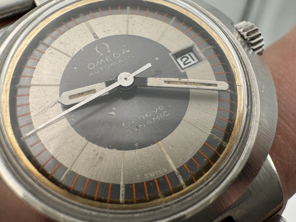 Ladies OMEGA Genève Dynamic 566.038 Gray Dial Vintage Automatic Cal Ω 684 - 30 mm - Image 6