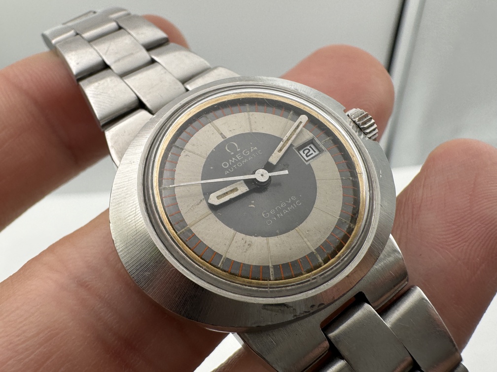 Ladies OMEGA Genève Dynamic 566.038 Gray Dial Vintage Automatic Cal Ω 684 - 30 mm - Image 8