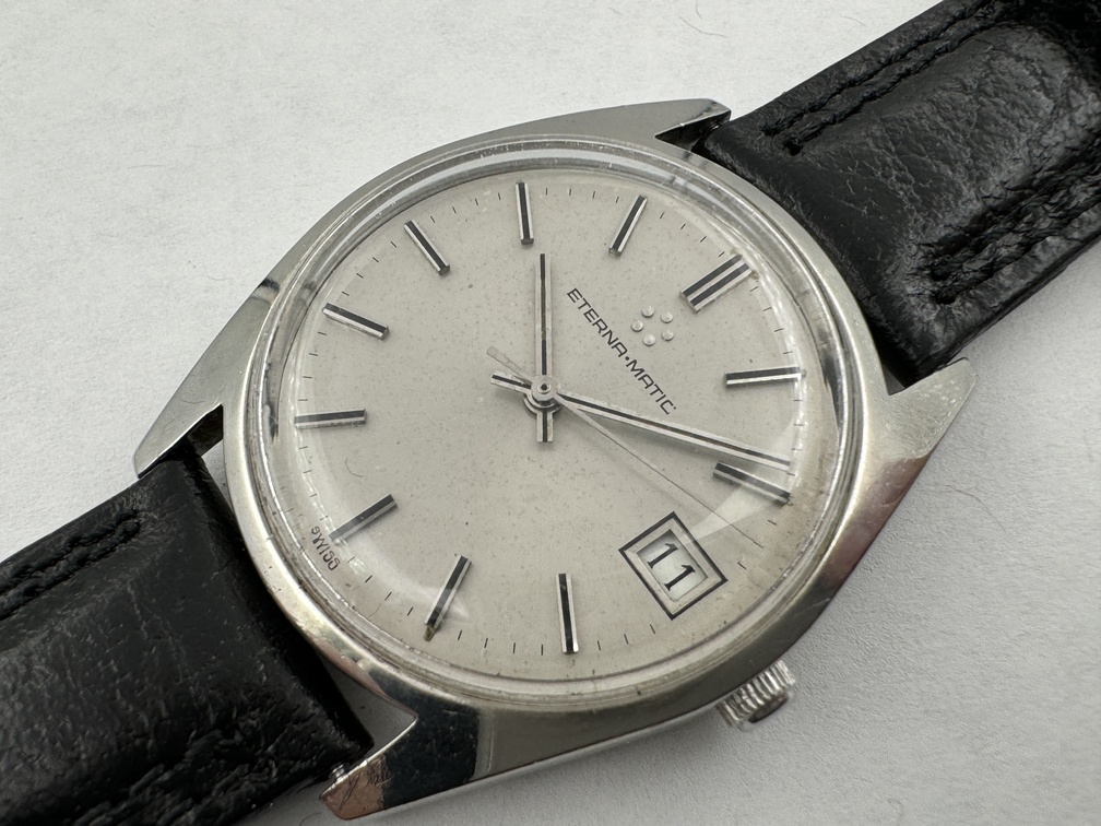 Vintage ETERNA-MATIC 633.2081.41 Silver Date Dial Automatic Cal 12824 - 33 mm - Image 3