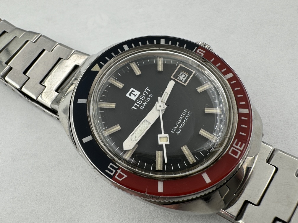 Vintage TISSOT 44940 Navigator Diver Bakelite Coke Bezel Cal 2481 Automatic 37mm - Image 3