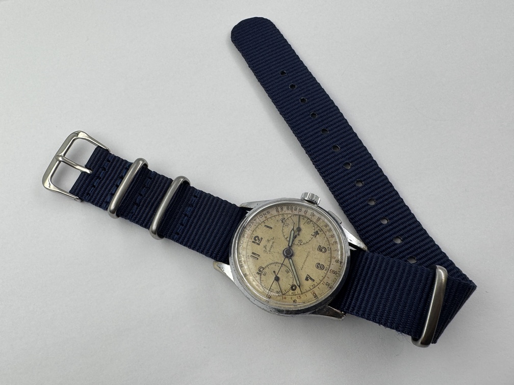Vintage BELLA-SPORT Pulsations Chronograph Cal Landeron 48 Manual Wind - 34 mm - Image 12
