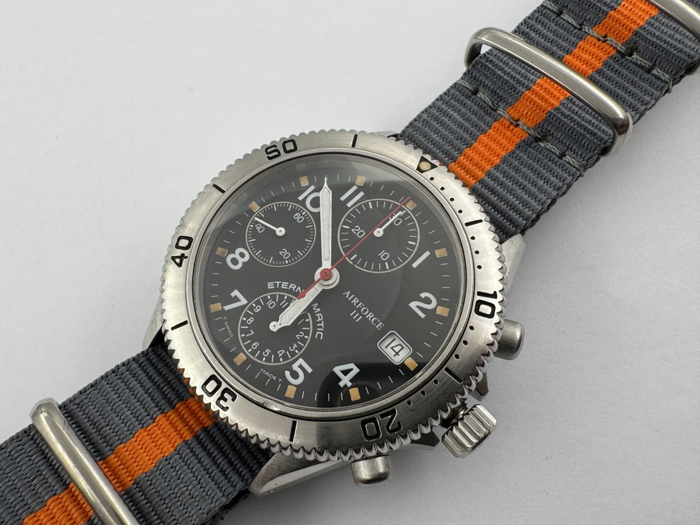ETERNA-MATIC 8408-41 Chronograph Air Force III Automatic Cal ETA 7750 - SERVICED - Image 2