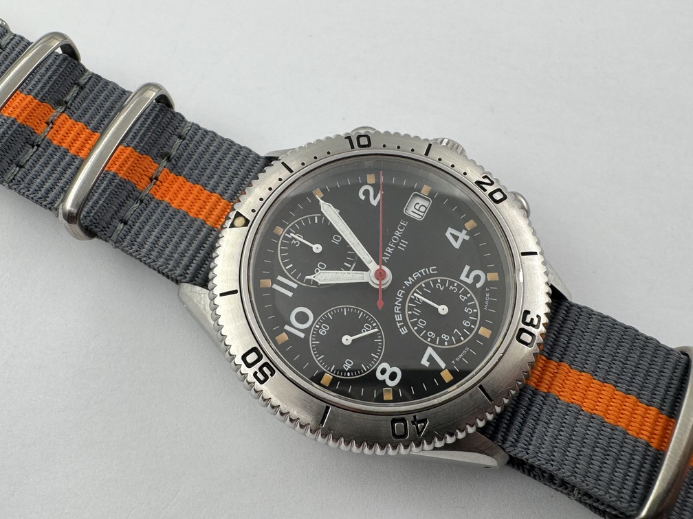 ETERNA-MATIC 8408-41 Chronograph Air Force III Automatic Cal ETA 7750 - SERVICED - Image 3