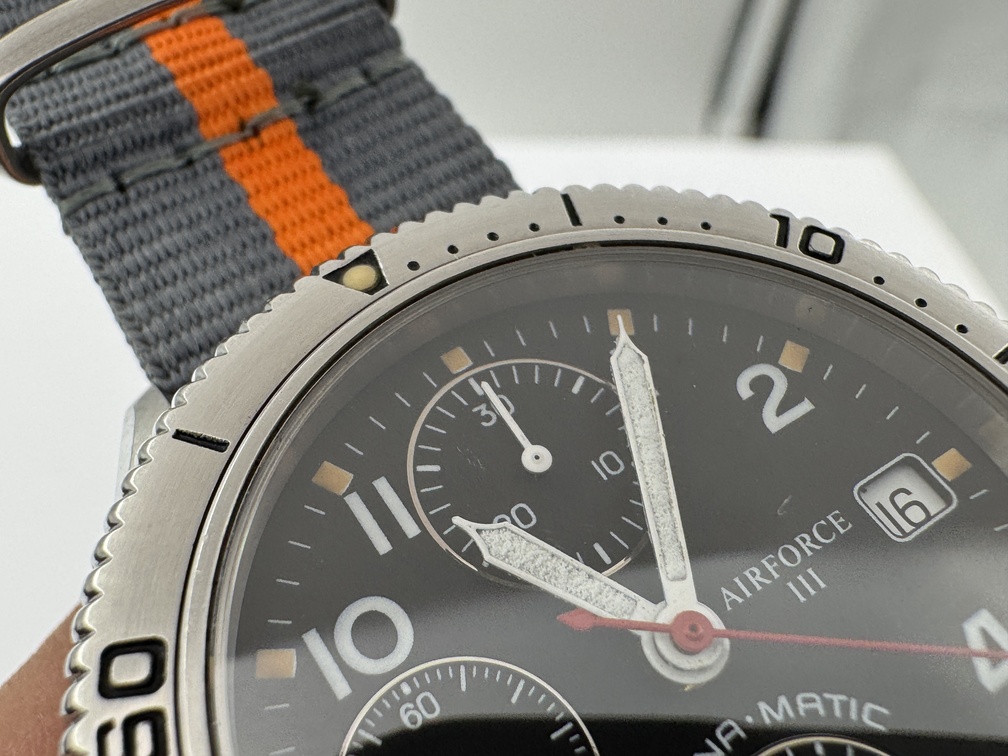 ETERNA-MATIC 8408-41 Chronograph Air Force III Automatic Cal ETA 7750 - SERVICED - Image 7