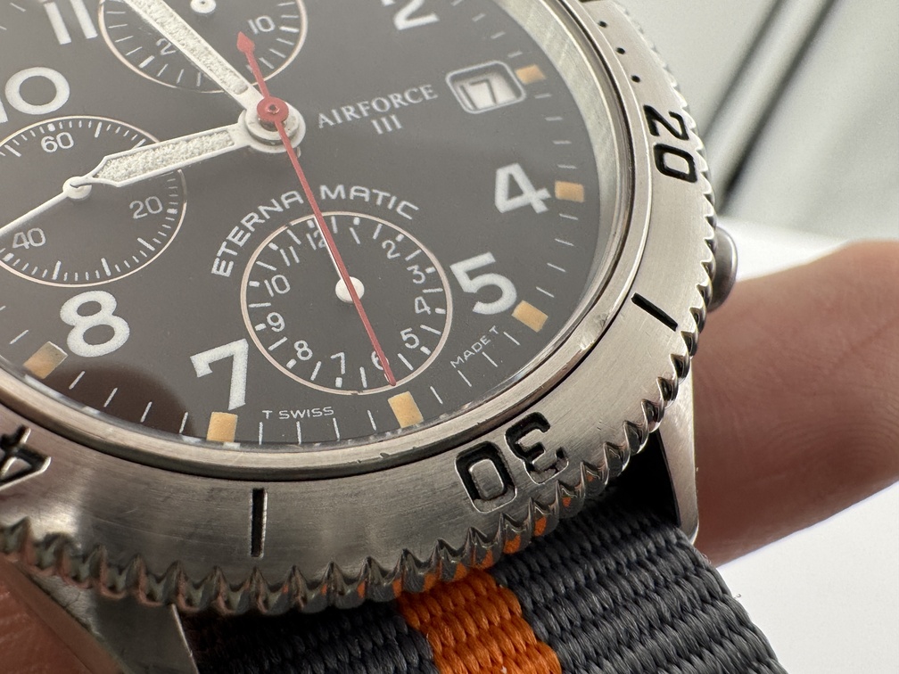 ETERNA-MATIC 8408-41 Chronograph Air Force III Automatic Cal ETA 7750 - SERVICED - Image 8