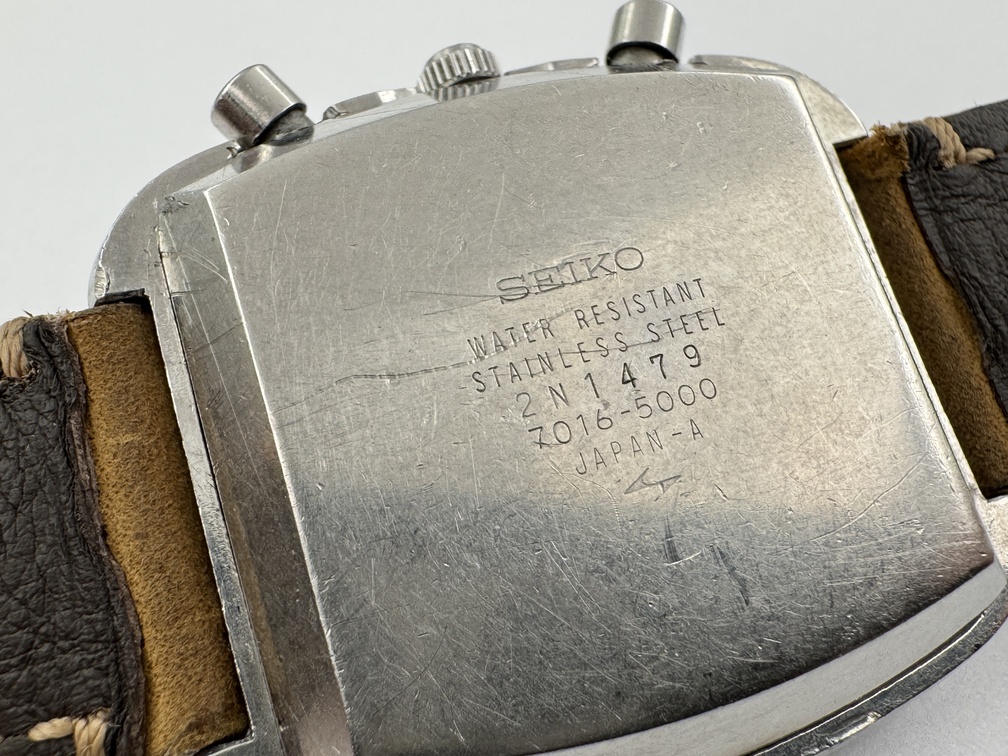 Vintage SEIKO 7016-5000 Monaco Blue Dial Chronograph Automatic Cal 7016A - 37 mm - Image 5