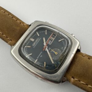Vintage SEIKO 7016-5000 Monaco Blue Dial Chronograph Automatic Cal 7016A - 37 mm
