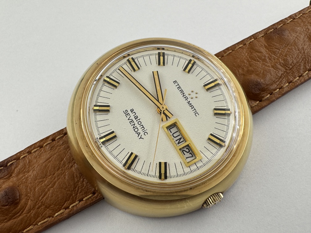 Vintage NOS ETERNA-MATIC 453T Anatomic Sevenday Automatic Cal 1543 - 41 mm - Image 2