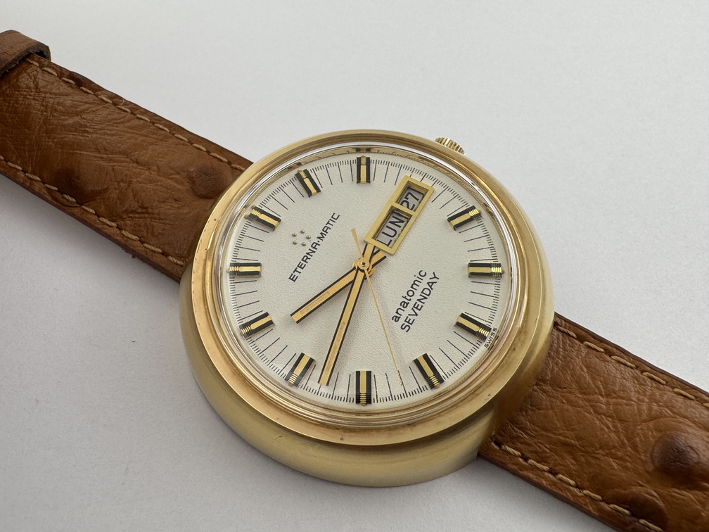 Vintage NOS ETERNA-MATIC 453T Anatomic Sevenday Automatic Cal 1543 - 41 mm