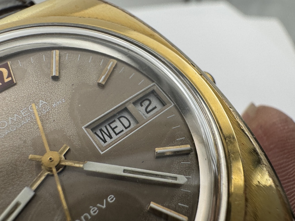 Vintage OMEGA 196.0030 Genève Megaquartz 32 KHz Brown Dial Cal Ω 1310 - 39 mm - Image 7