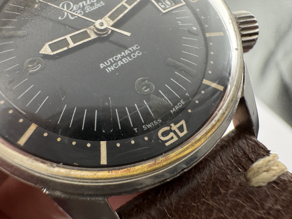 VTG 1967 RENIS Diver Super Compressor Automatic Cal AS 1902 /03 SERVICED - 36 mm - Image 7