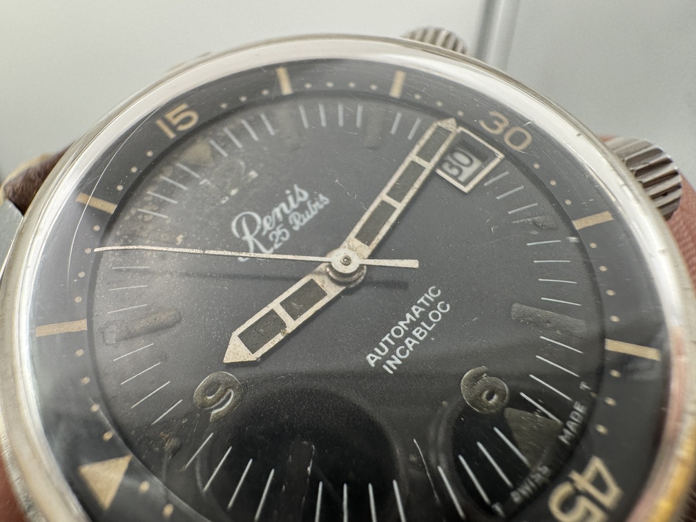 VTG 1967 RENIS Diver Super Compressor Automatic Cal AS 1902 /03 SERVICED - 36 mm - Image 8