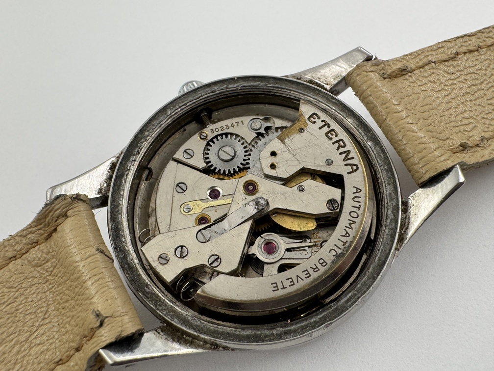 Vintage ETERNA Automatic Bumper Military Roman Dial Cal 835H - 32 mm - Image 12