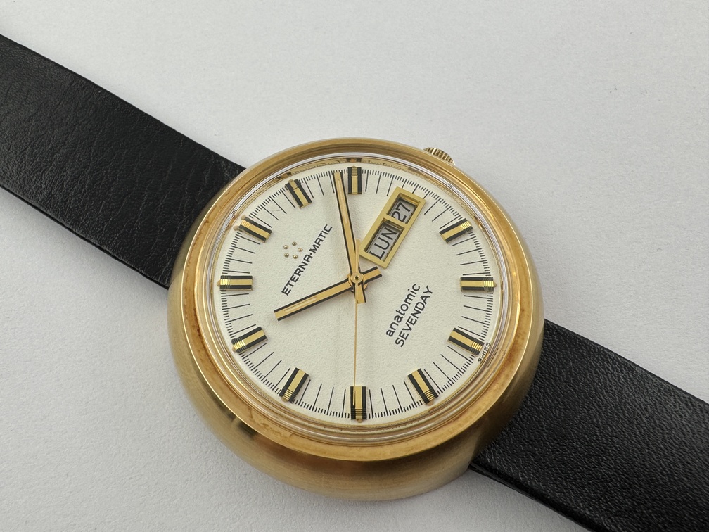 Vintage NOS ETERNA-MATIC 453T Anatomic Sevenday Automatic Cal 1543 - 41 mm