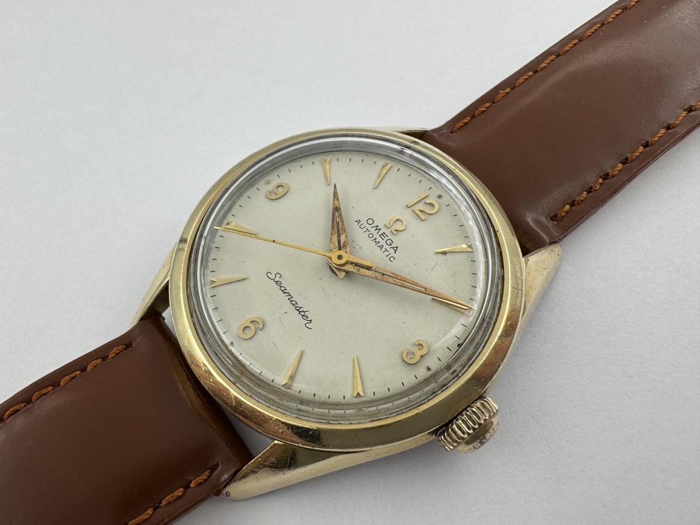 Vintage OMEGA 2802-7 SC Seamaster Arabic Cream Dial Automatic Cal