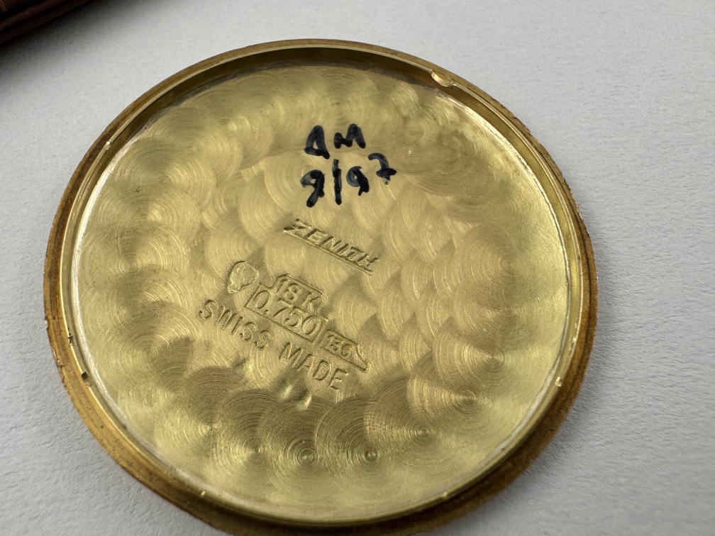 Vintage 60´s ZENITH 18K Yellow Gold Manual Winding Cal 2532 SERVICED - 33 mm - Image 9