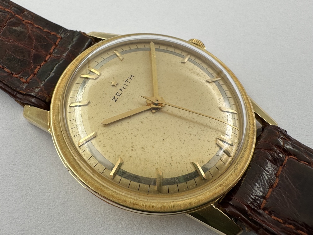 Vintage 60´s ZENITH 18K Yellow Gold Manual Winding Cal 2532 SERVICED - 33 mm