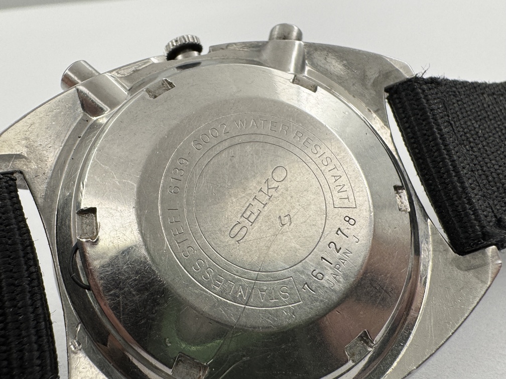 Vintage SEIKO 6139-6002 Chronograph Automatic Blue Dial Cal 6139B - 41 mm - Image 10