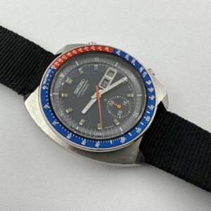 Vintage SEIKO 6139-6002 Chronograph Automatic Blue Dial Cal 6139B - 41 mm