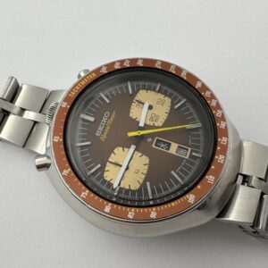SEIKO 6138-0040 Bullhead JDM Speed-Timer Brown Dial Automatic Cal 6138B - 44 mm