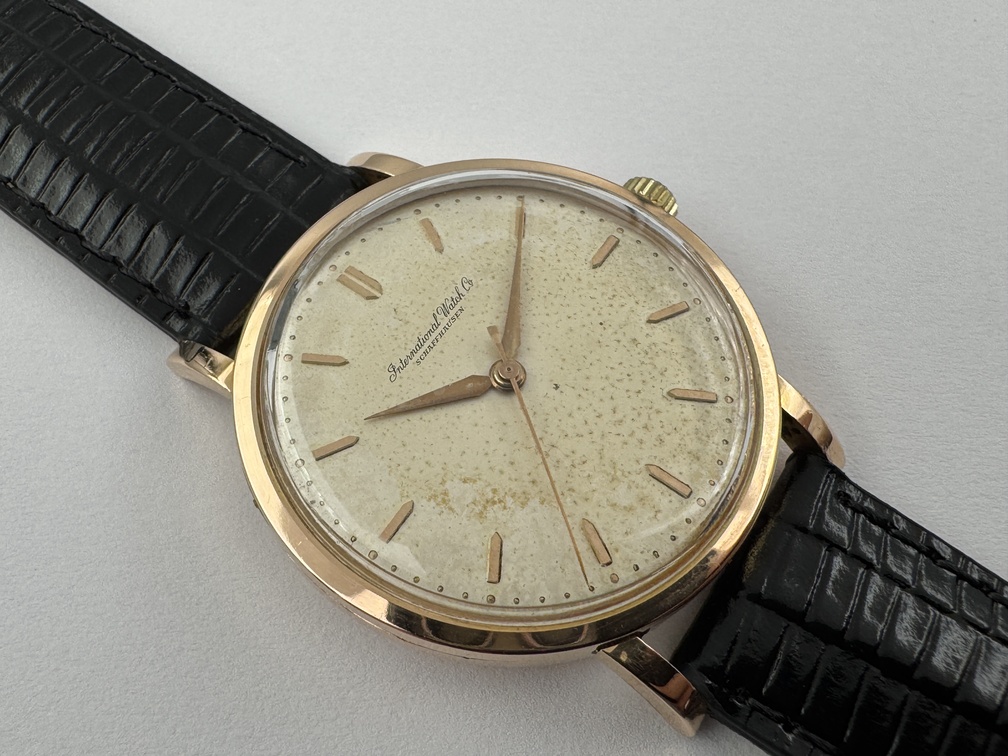 Vintage IWC Manual Winding 18K Rose Gold Patina Cal 89 - SERVICED - 35 mm