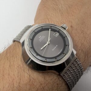 Vintage OMEGA 166.121 Genève Stingray Gray Dial Cal Ω 1481 Automatic - 43 mm