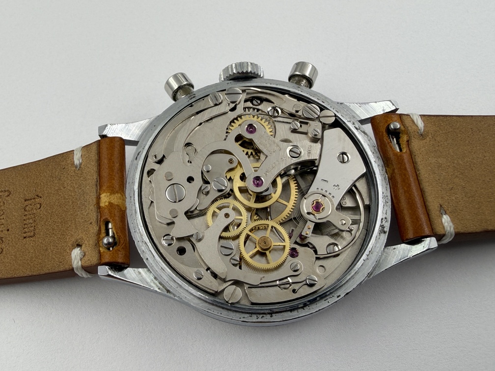 Vintage GUINAND Manual Wind Military Pilot´s Chronograph Cal Valjoux 7730 - 35 mm - Image 10