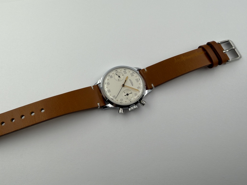 Vintage GUINAND Manual Wind Military Pilot´s Chronograph Cal Valjoux 7730 - 35 mm - Image 12