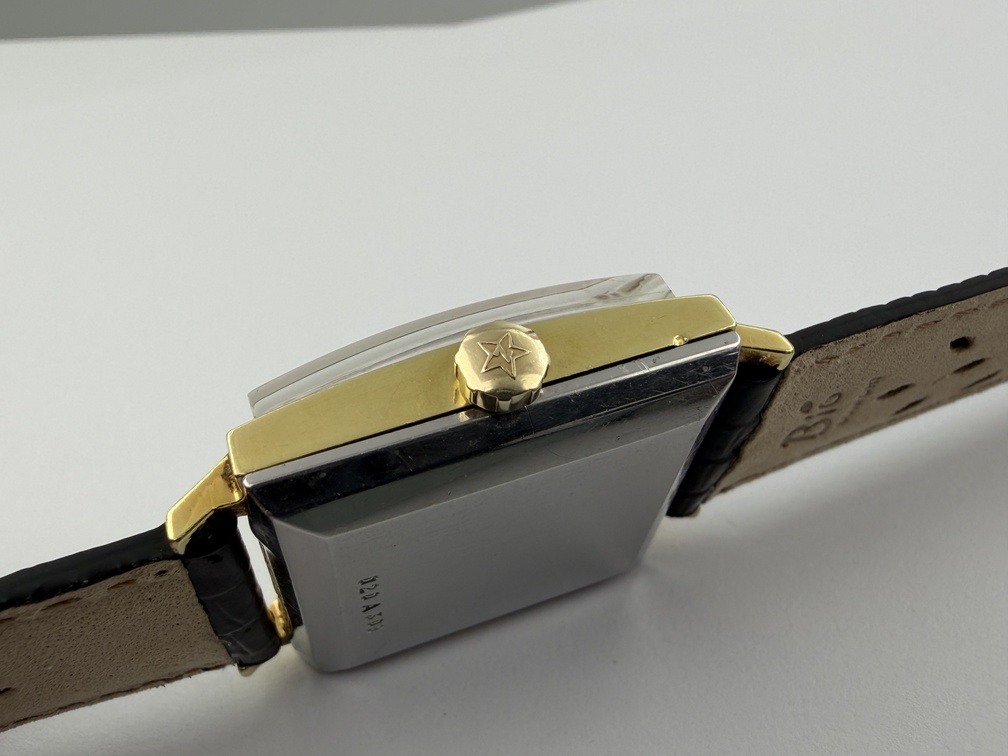 ZENITH Square "Kennedy" Tropical Dial Gold Plated Cal 2562 PC Automatic - 29 mm - Image 3