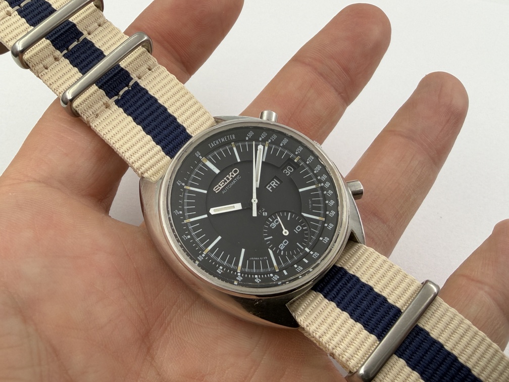 Vintage SEIKO 6139-7039 "Speedy" Chronograph Automatic Cal 6139B SERVICED - 39mm - Image 9