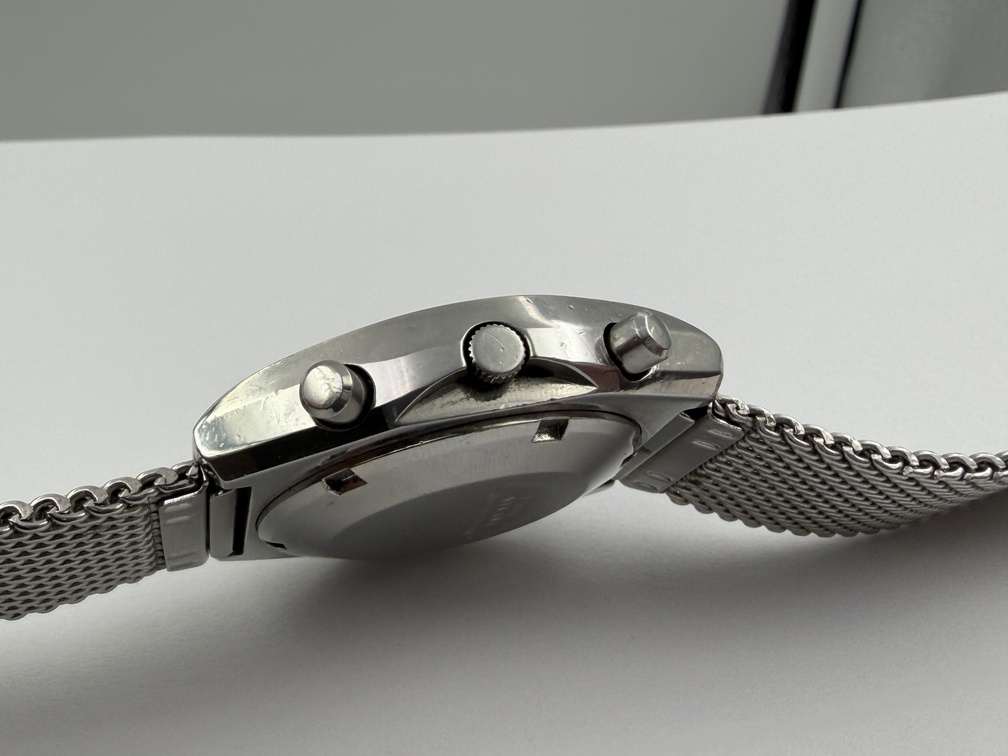 Vintage SEIKO 6139-8028 Chronograph Automatic Strainless Steel Silver Dial 40 mm - Image 5