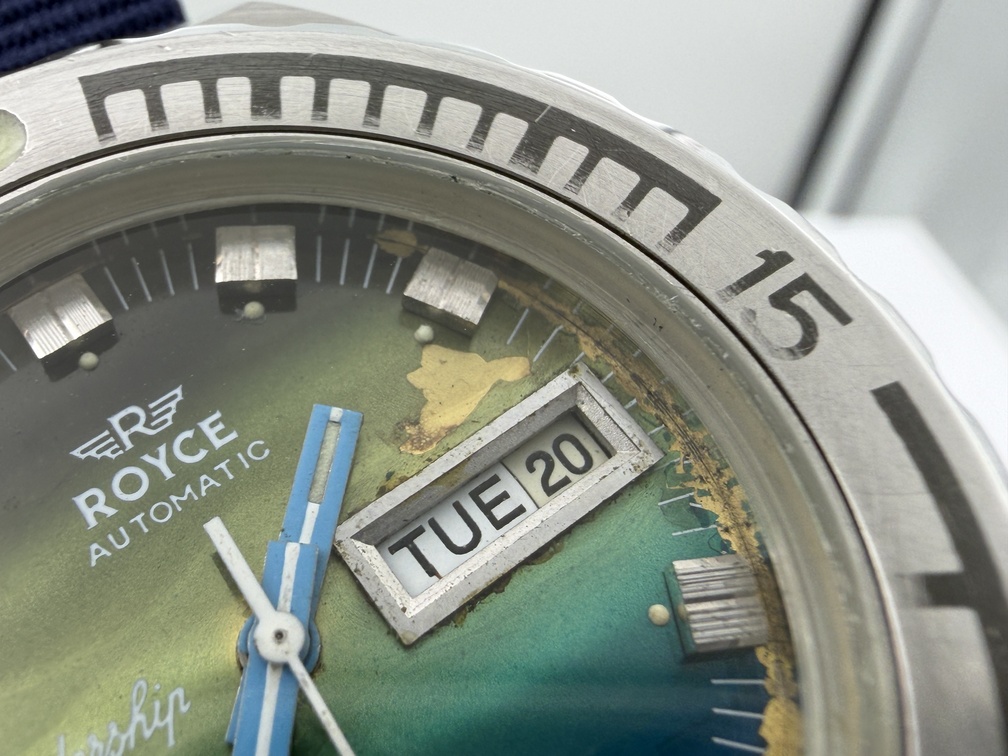 Vintage ROYCE Leadership Automatic Diver 20 ATM Cal AS 2066 Degrade Dial - 43 mm - Image 5
