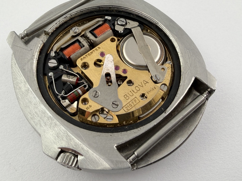 Vintage Bulova Accutron N1 "Sputnik" Safirglas Gray/Red Dial Cal 2181F - 40 mm - Image 10