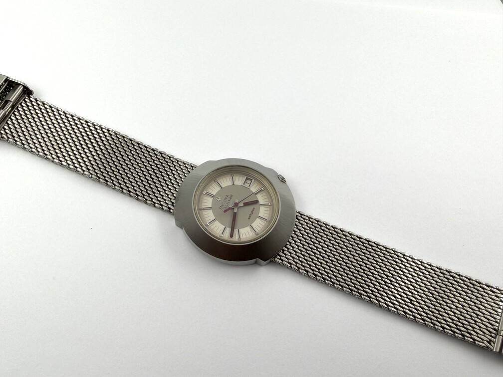 Vintage Bulova Accutron N1 "Sputnik" Safirglas Gray/Red Dial Cal 2181F - 40 mm - Image 11