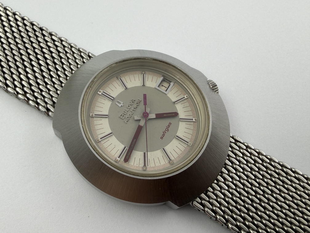 Vintage Bulova Accutron N1 "Sputnik" Safirglas Gray/Red Dial Cal 2181F - 40 mm - Image 2