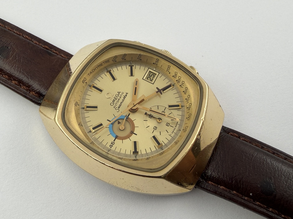 Vintage OMEGA 176.005 Seamaster Chrono Gold Plated Cal Ω 1040 Automatic - 42 mm - Image 2