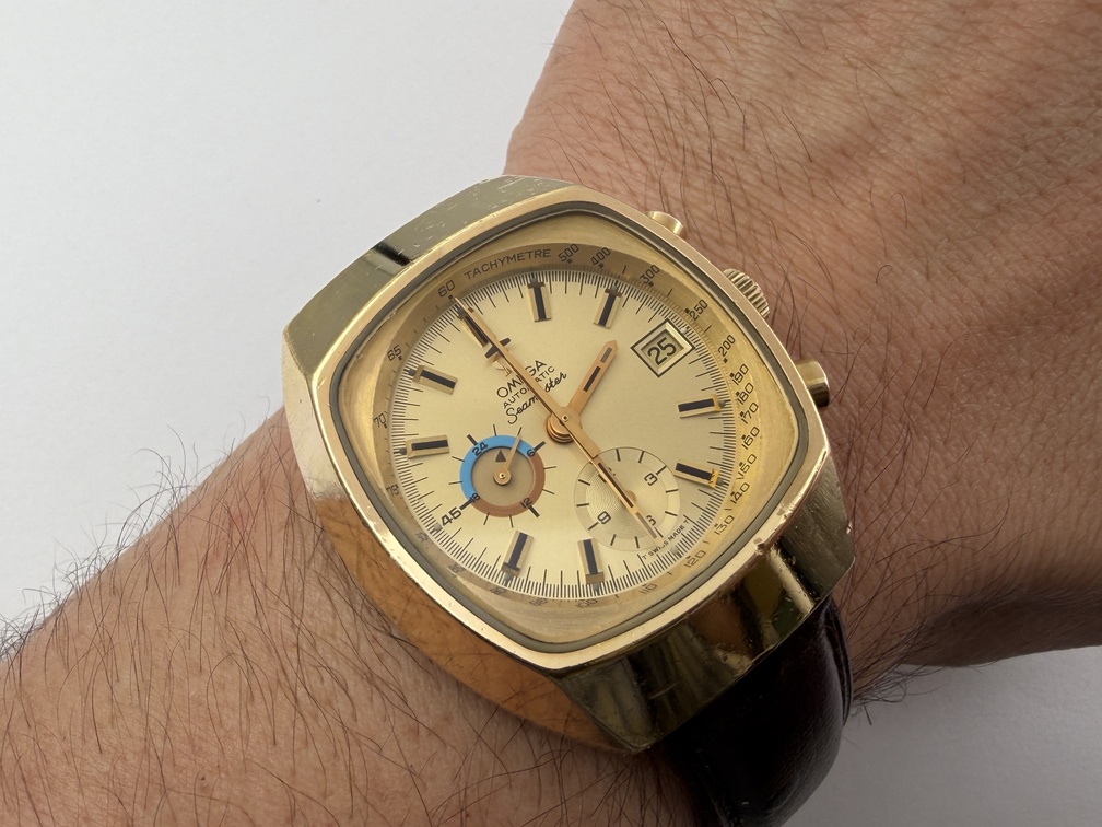 Vintage OMEGA 176.005 Seamaster Chrono Gold Plated Cal Ω 1040 Automatic - 42 mm