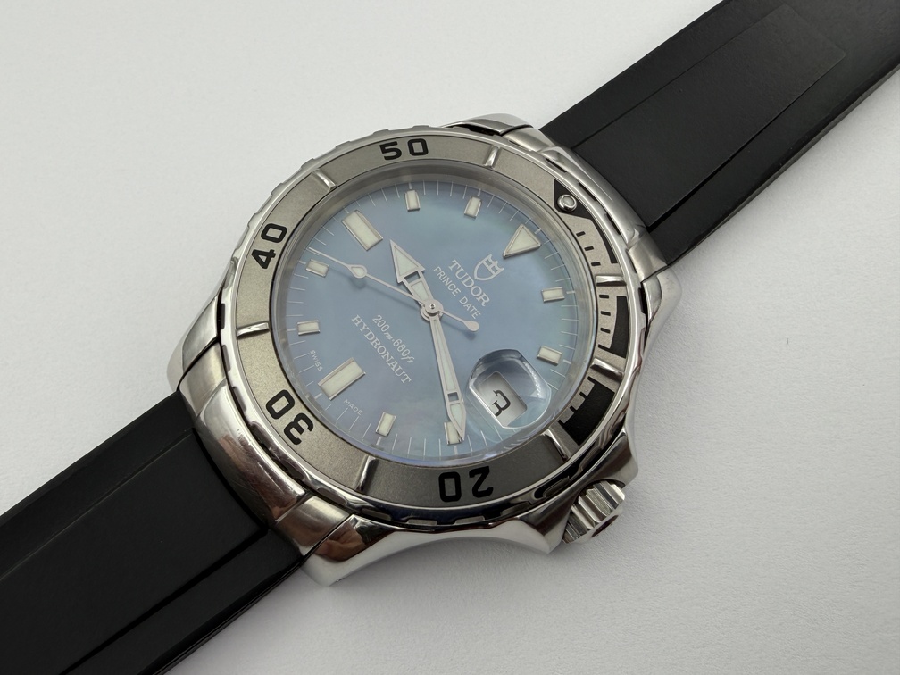 TUDOR Prince Date 89190P Hydronaut Blue MOP Dial Cal ETA 2824-2 Automatic 40 mm - Image 2