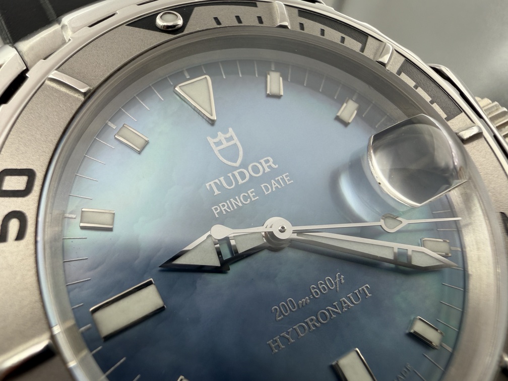 TUDOR Prince Date 89190P Hydronaut Blue MOP Dial Cal ETA 2824-2 Automatic 40 mm - Image 6